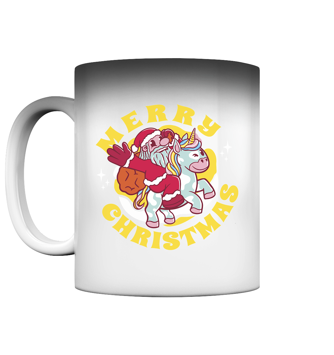 Nikolaus auf Einhorn reitend , Santa Claus Unicorn ,Merry Christmas  - Magic Mug