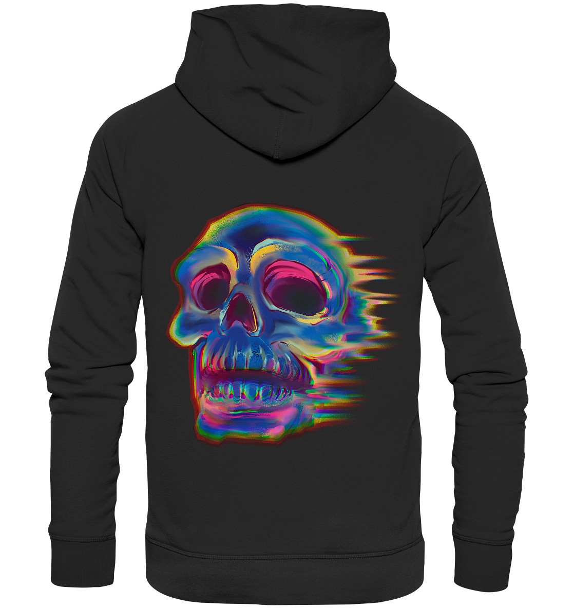 Design human skull, skull, biker - organic basic hoodie