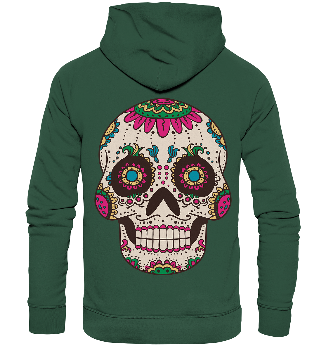 Skull Mouthcover Totenschädel Totenkopf  - Organic Basic Hoodie