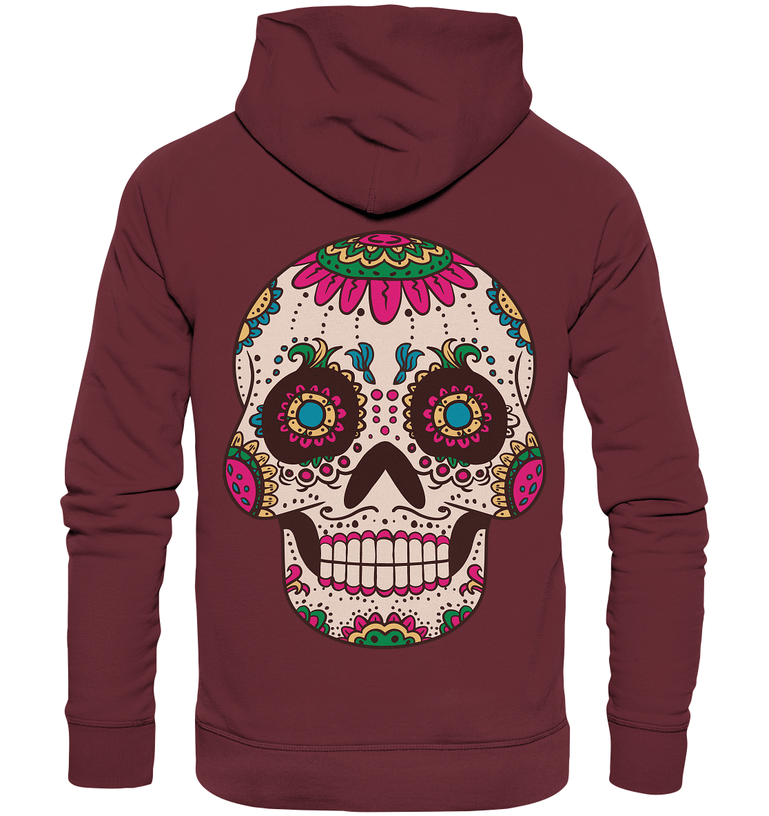 Skull Mouthcover Totenschädel Totenkopf  - Organic Basic Hoodie
