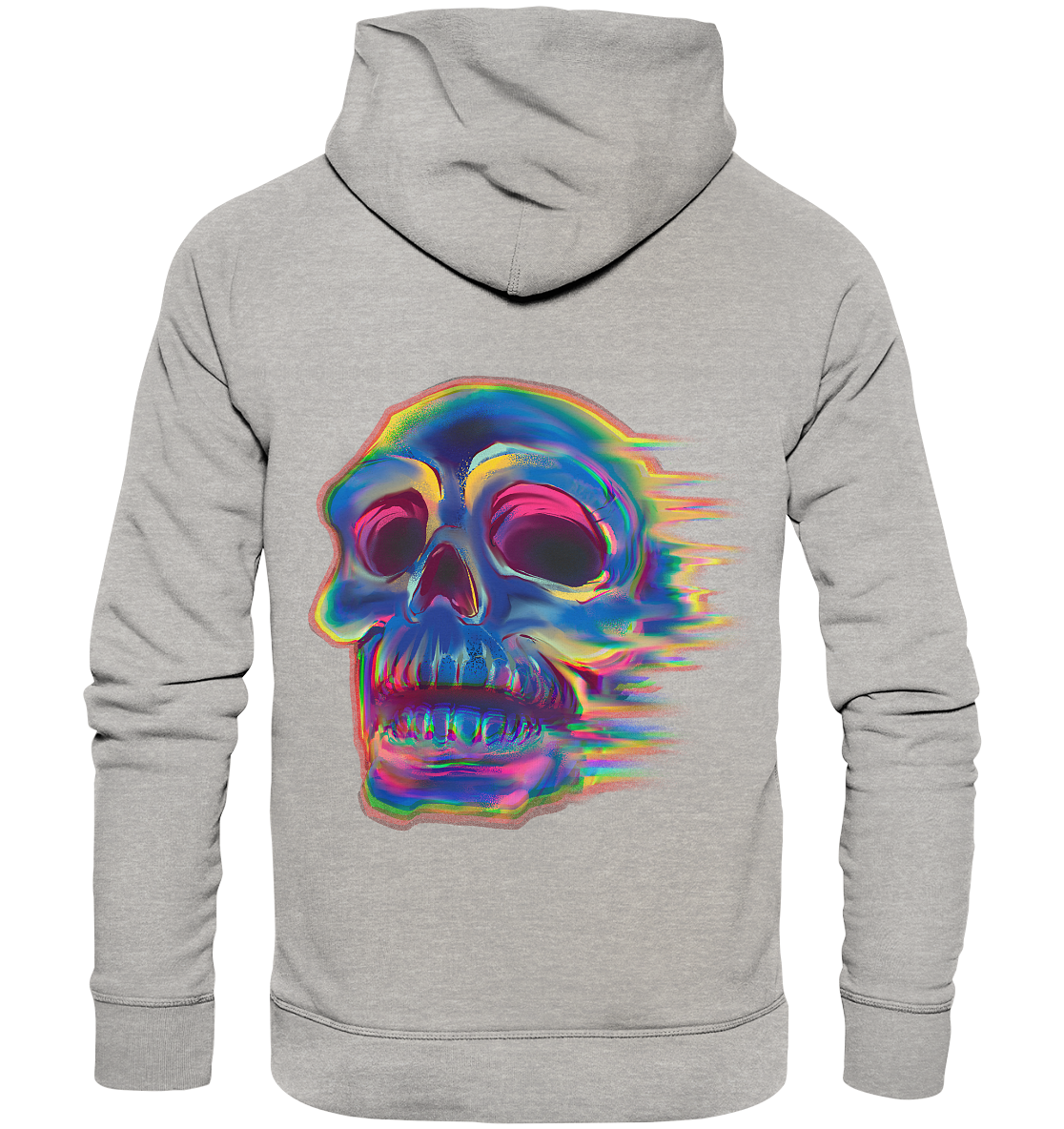 Design human skull, skull, biker - organic basic hoodie
