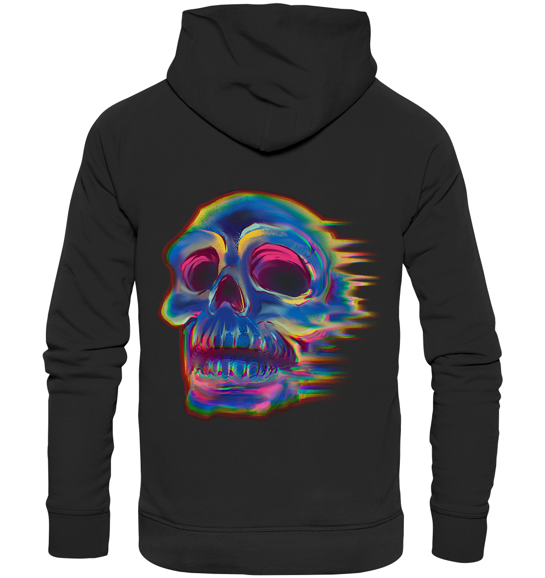 Design human skull, skull, biker - organic fashion hoodie