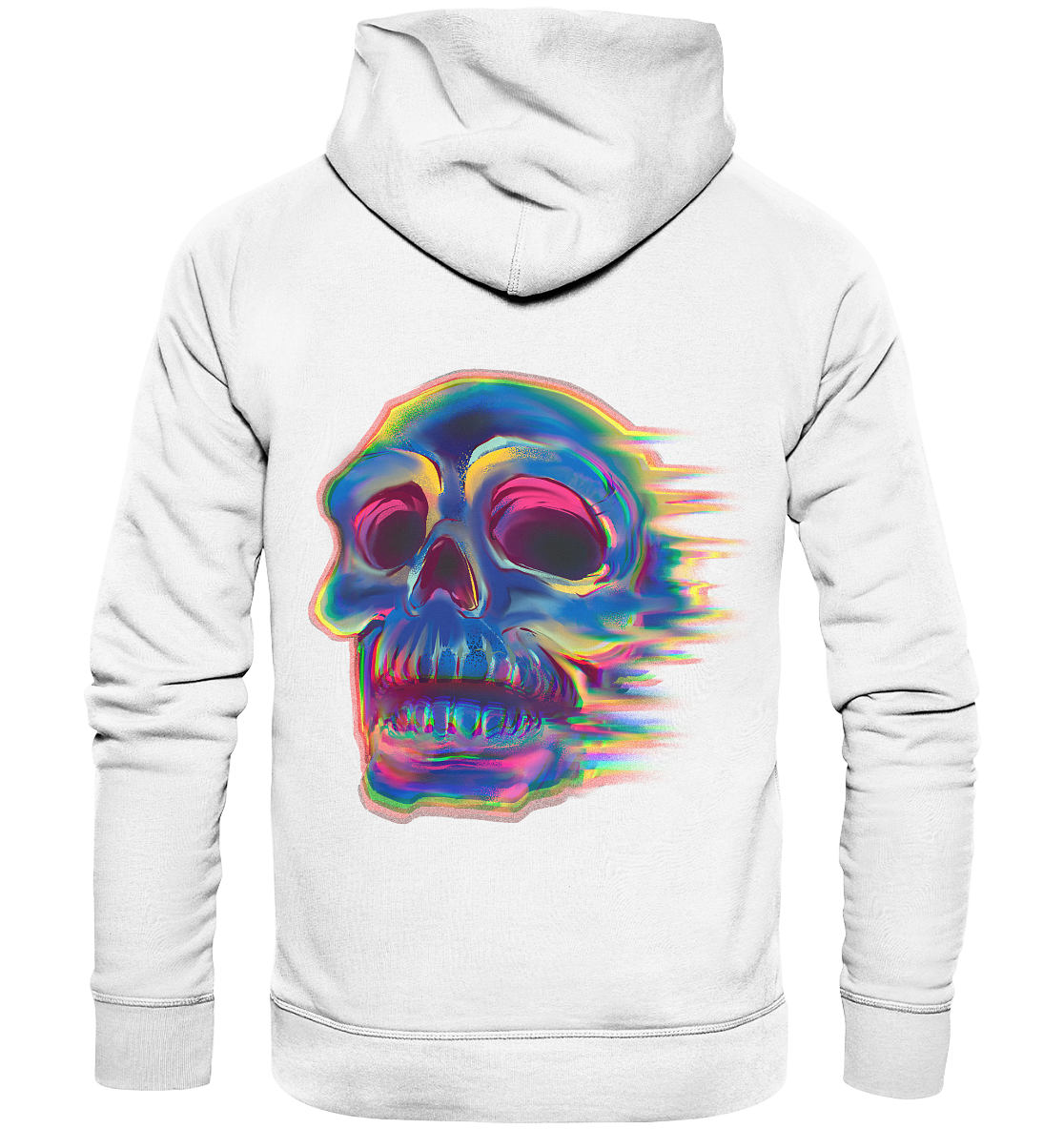 Design human skull, skull, biker - organic fashion hoodie