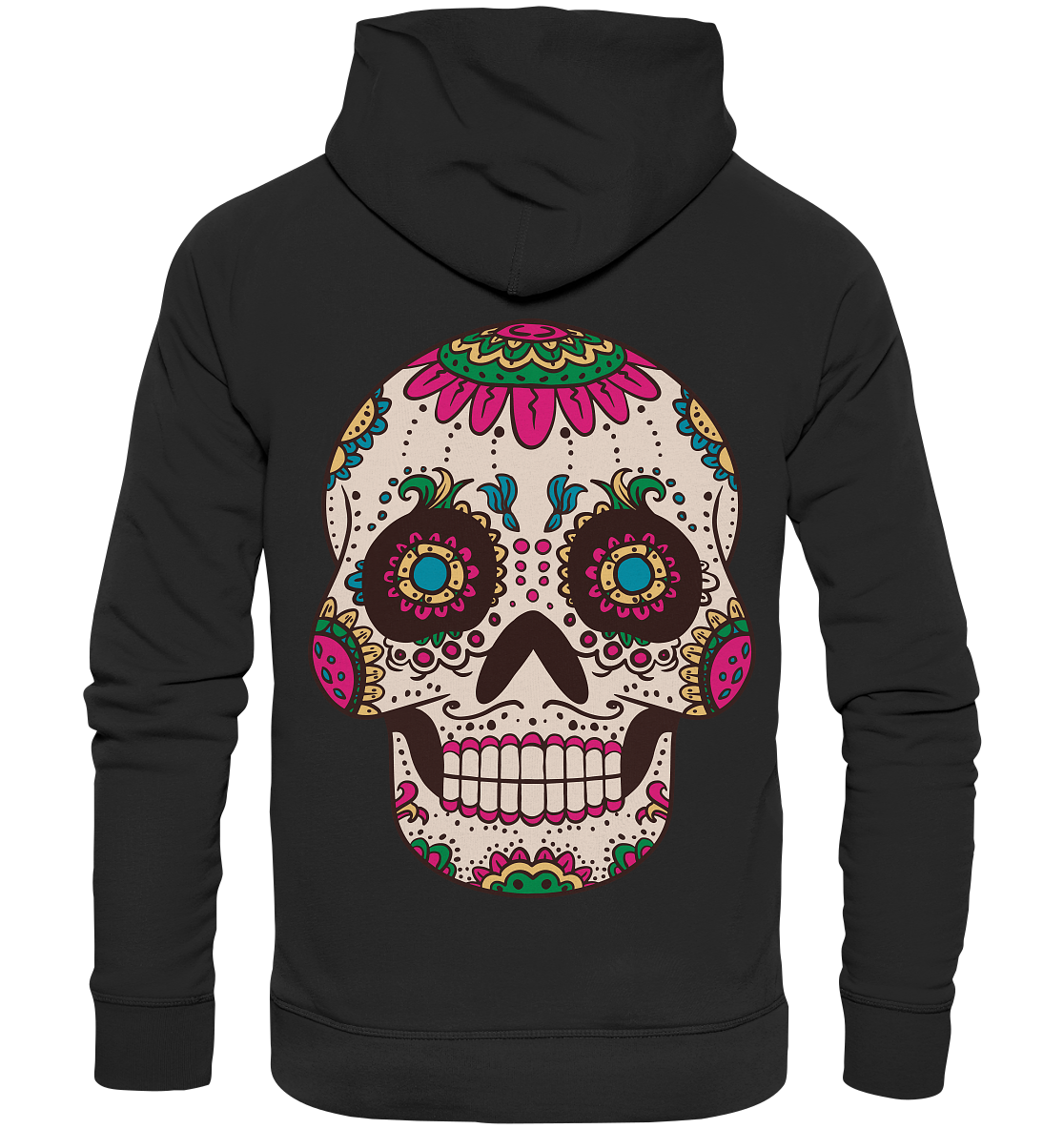 Skull Mouthcover Totenschädel Totenkopf  - Organic Hoodie