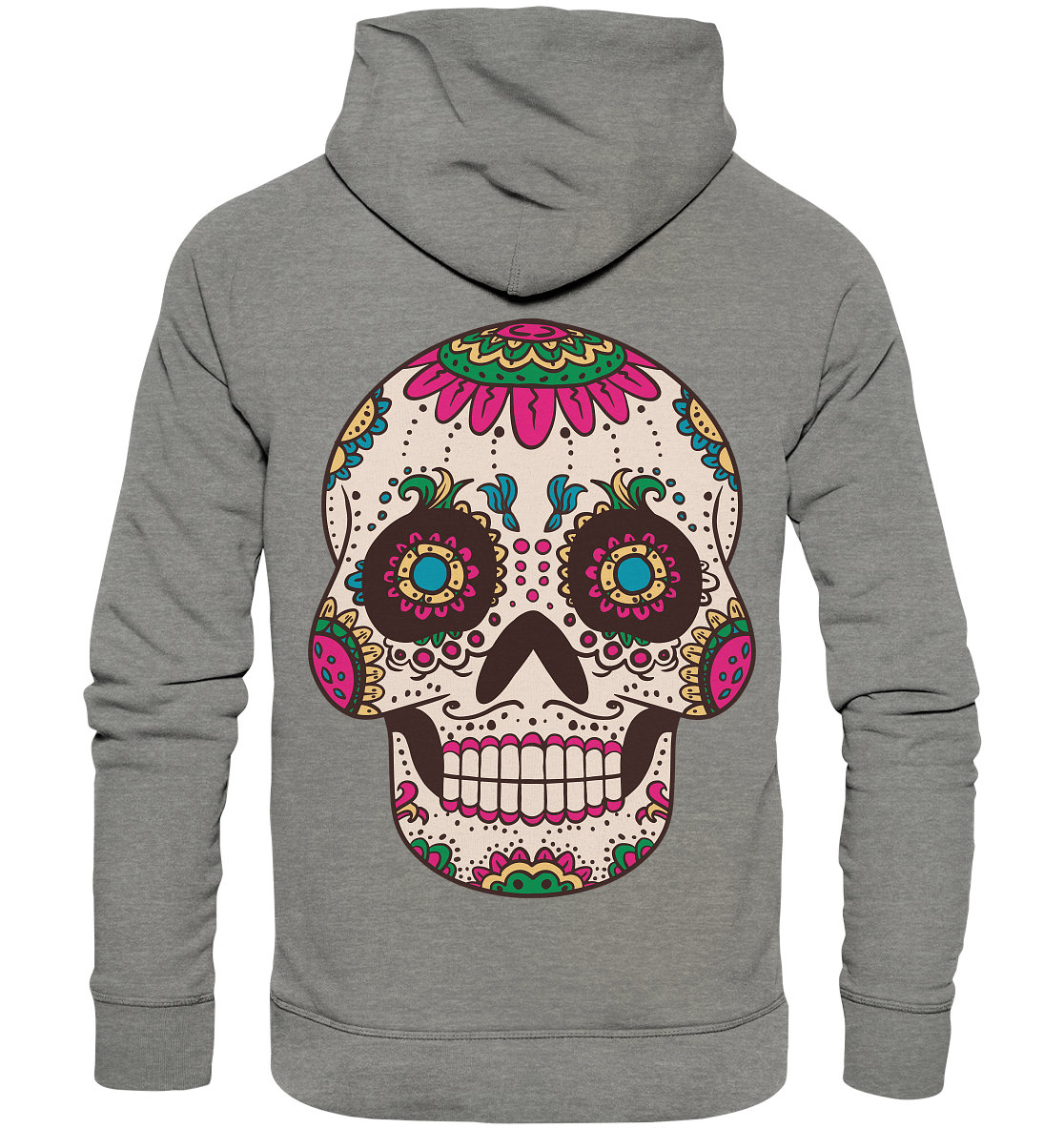 Skull Mouthcover Totenschädel Totenkopf  - Organic Hoodie