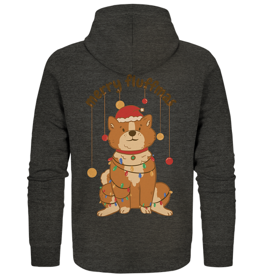 Weihnachtliches Motiv Fun Merry Fluffmas - Organic Zipper