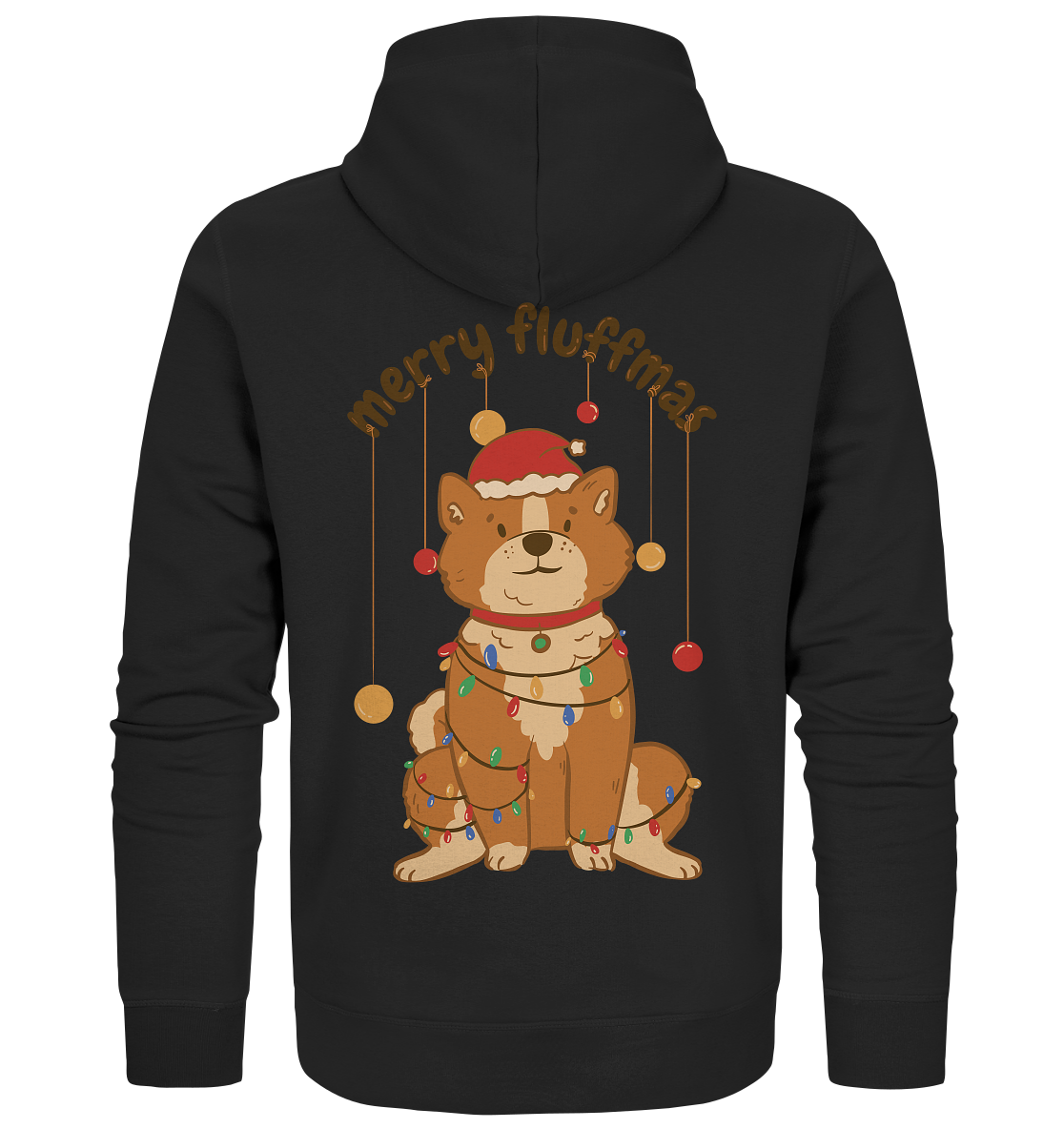 Weihnachtliches Motiv Fun Merry Fluffmas - Organic Zipper