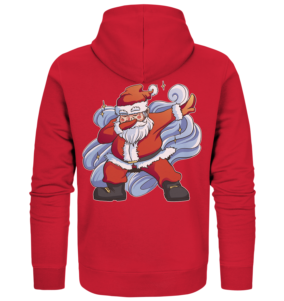 Christmas, Santa Claus Dabbing, dancing Santa Claus, fun, Santa Dabbing Christmas - Organic Zipper