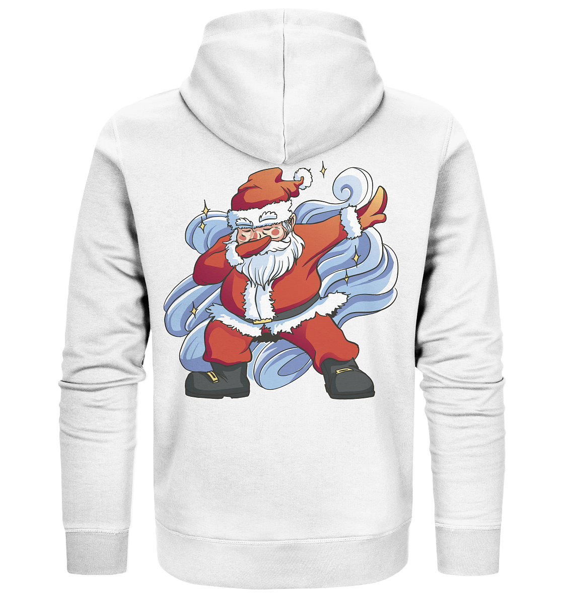 Christmas, Santa Claus Dabbing, dancing Santa Claus, fun, Santa Dabbing Christmas - Organic Zipper