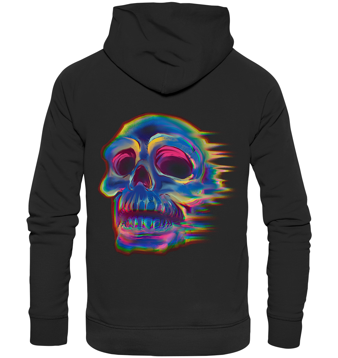 Design human skull, skull, biker - premium unisex hoodie