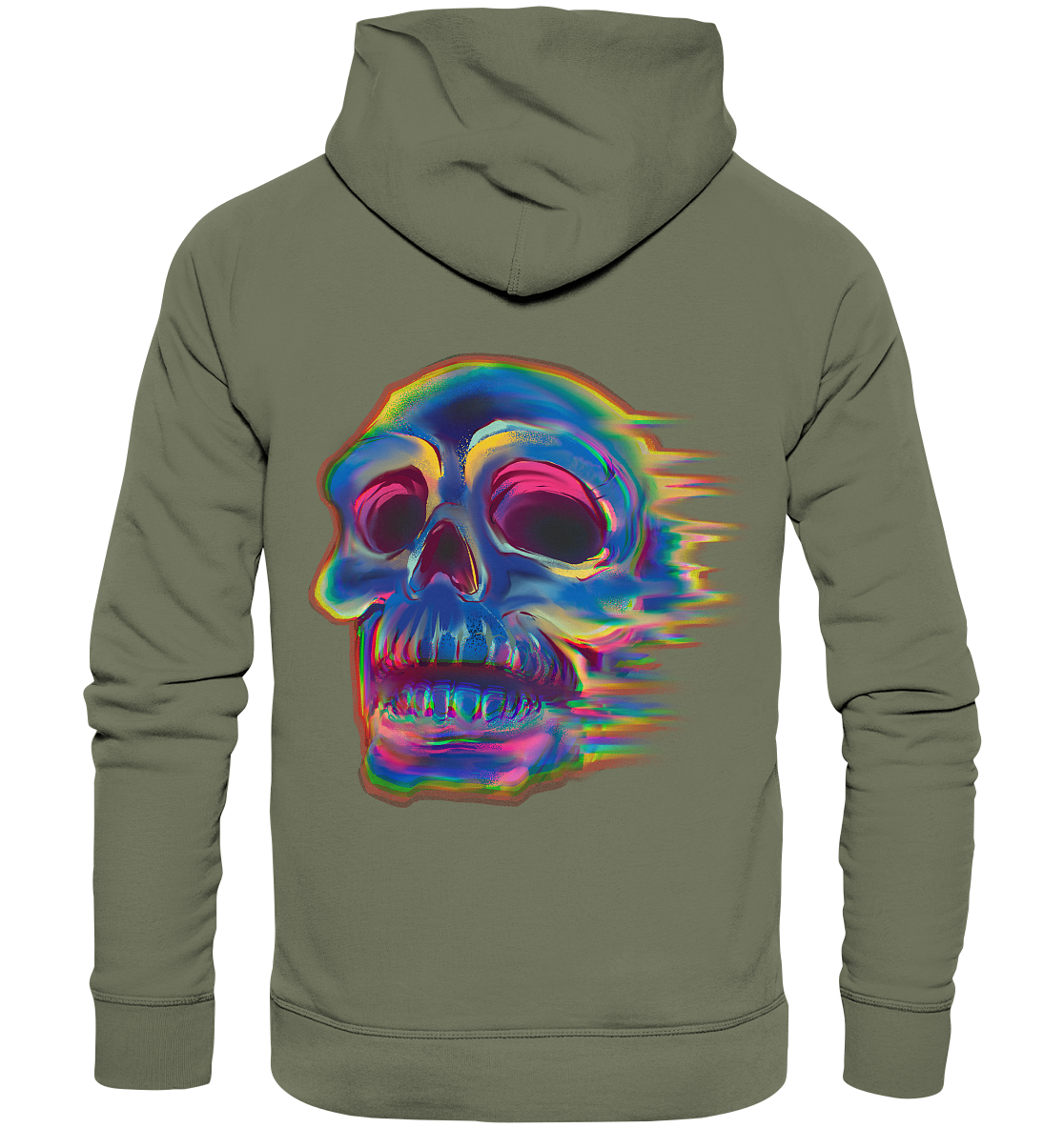 Design human skull, skull, biker - premium unisex hoodie