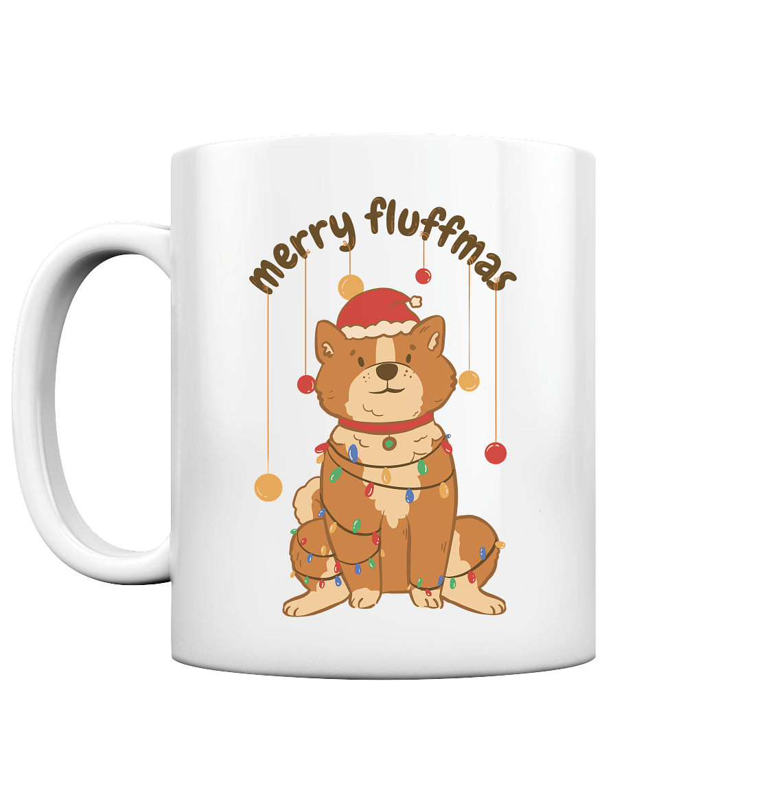 Weihnachtliches Motiv Fun Merry Fluffmas - Tasse glossy