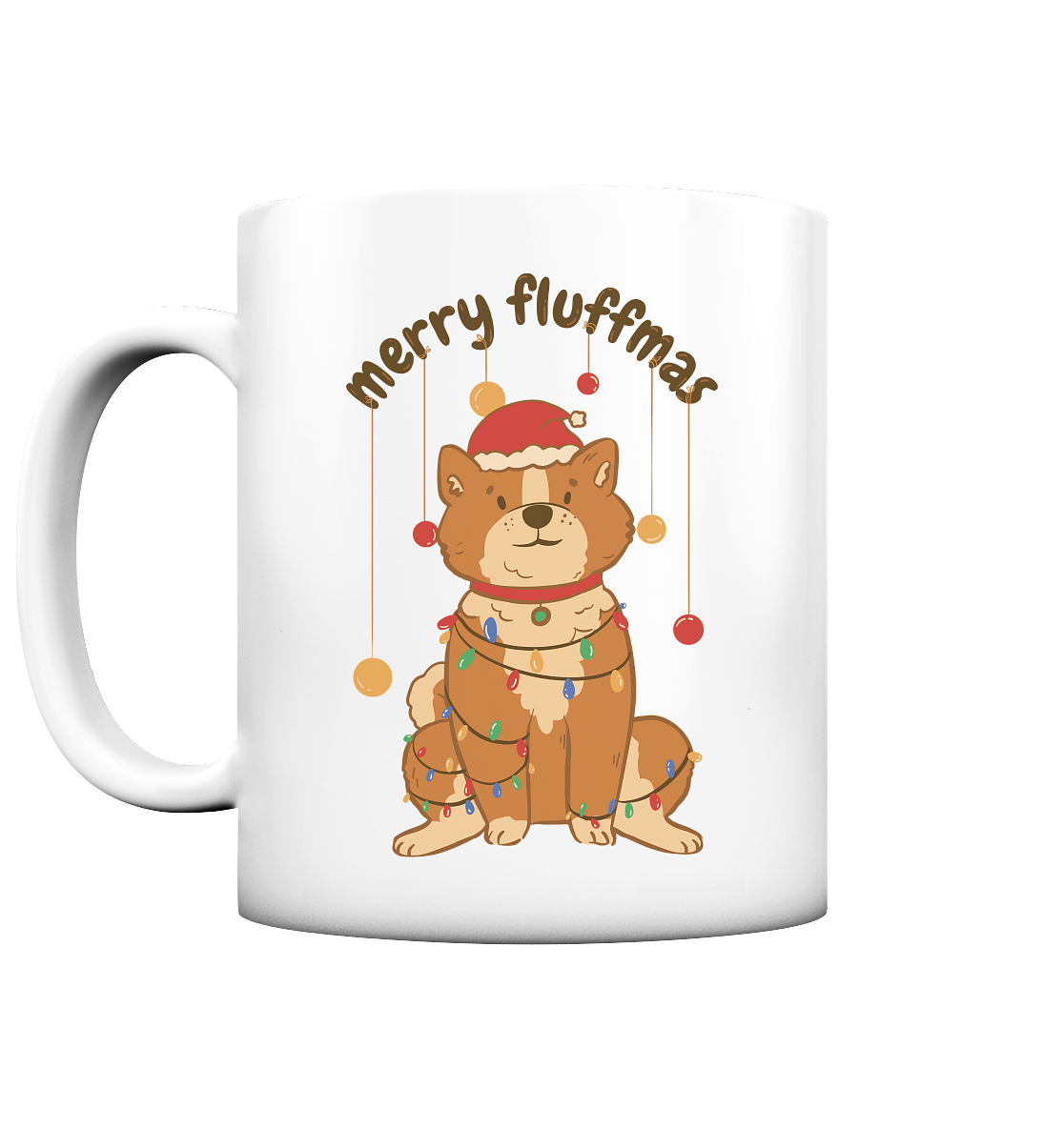 Weihnachtliches Motiv Fun Merry Fluffmas - Tasse matt