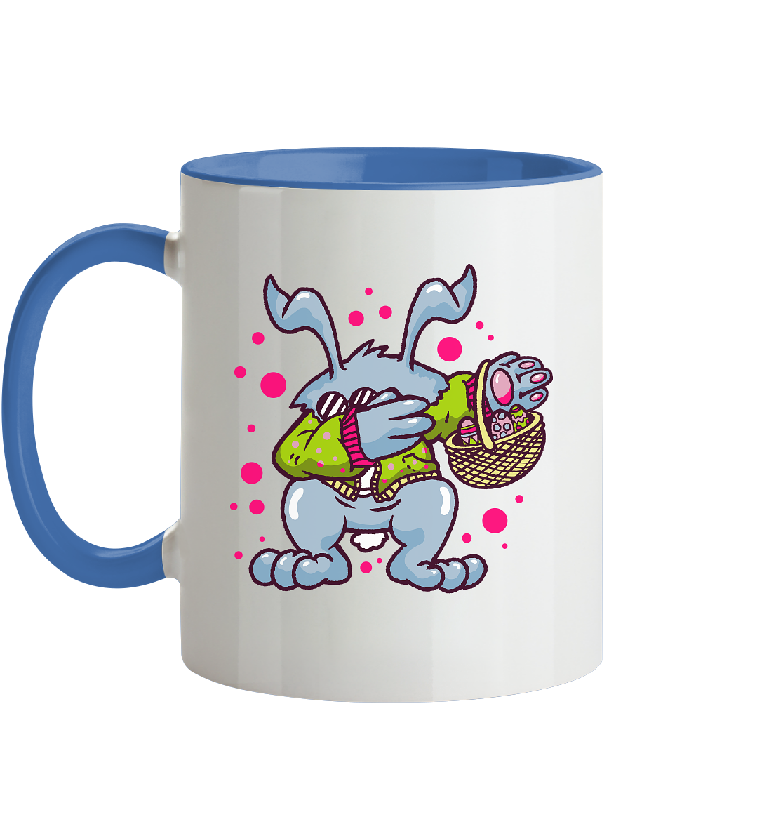 Tasse mit Motiv Osterhase  - Tasse zweifarbig - Online Kaufhaus München