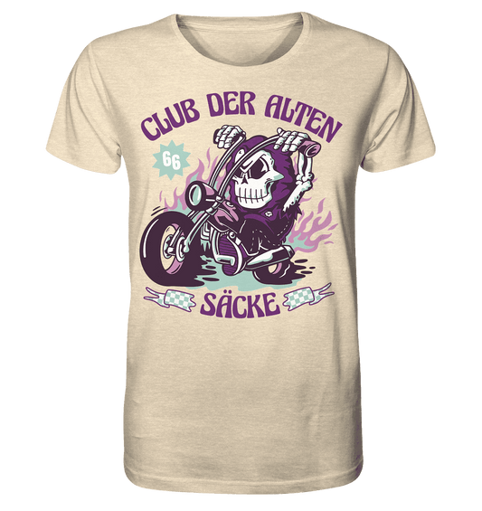 Club der alten Säcke ,Biker ,Motorradfahrer Skelett - Organic Shirt - Online Kaufhaus München