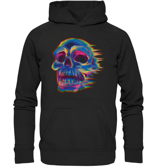 Design menschlicher Schädel, Totenkopf , Biker - Basic Unisex Hoodie XL - Online Kaufhaus München