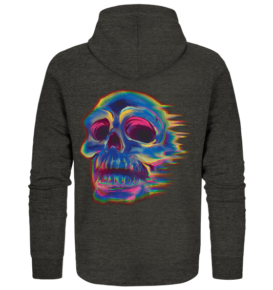 Design menschlicher Schädel, Totenkopf , Biker - Organic Zipper - Online Kaufhaus München