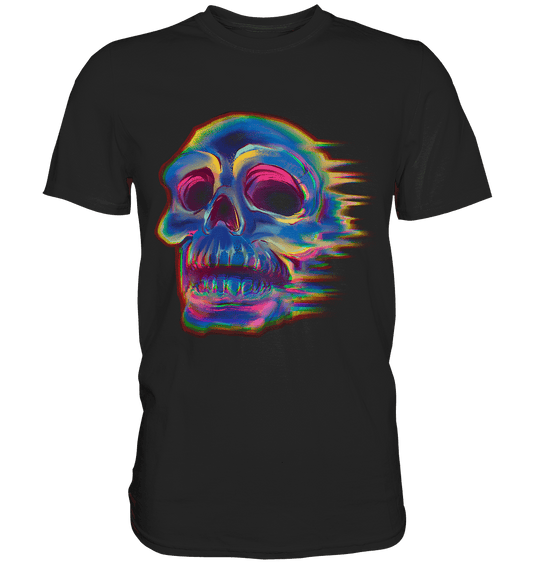Design menschlicher Schädel, Totenkopf , Biker - Premium Shirt - Online Kaufhaus München