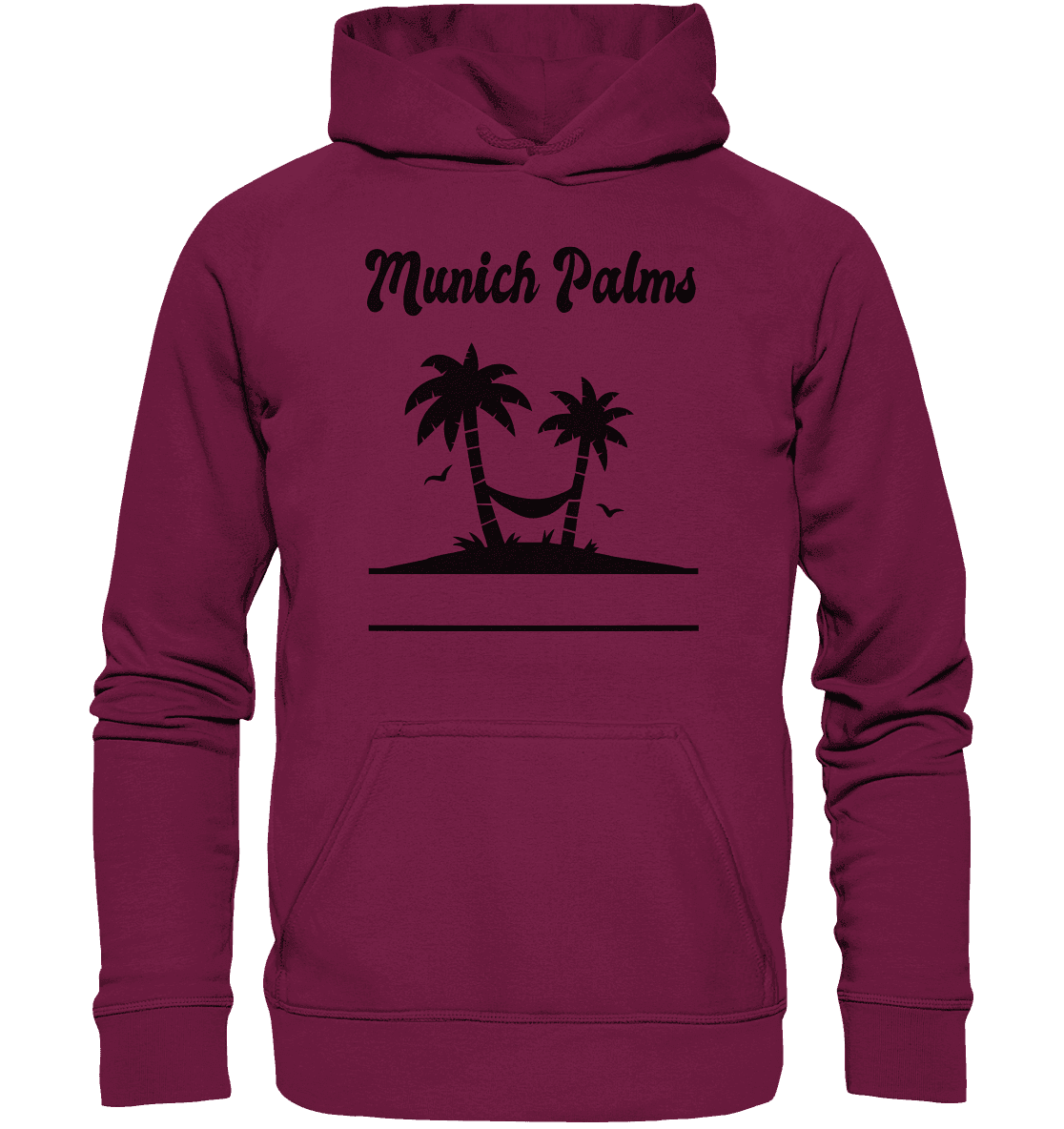 Design Munich Palms - Basic Unisex Hoodie - Online Kaufhaus München