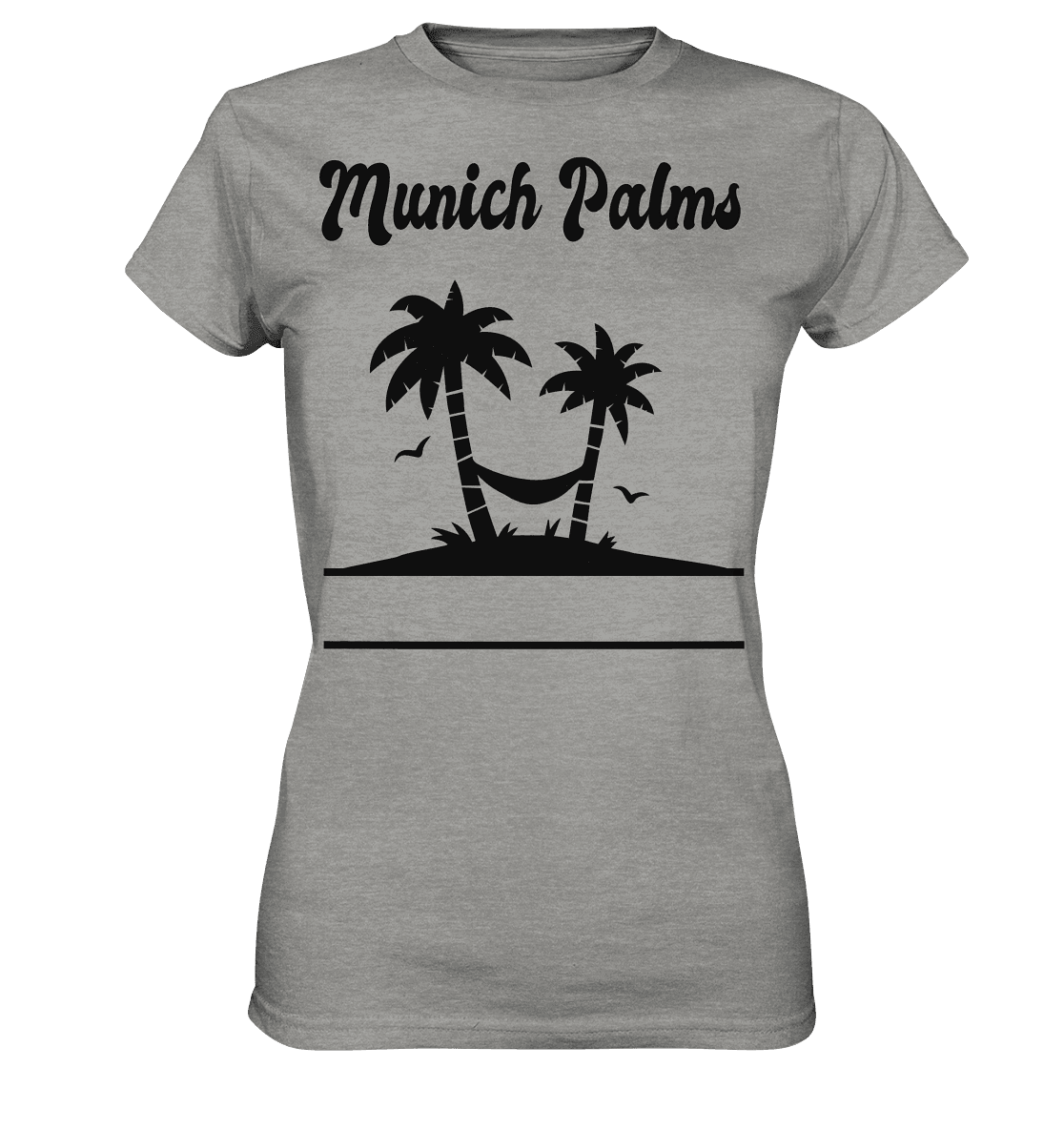 Design Munich Palms - Ladies Premium Shirt - Online Kaufhaus München