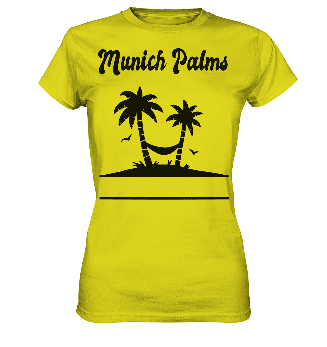 Design Munich Palms - Ladies Premium Shirt - Online Kaufhaus München