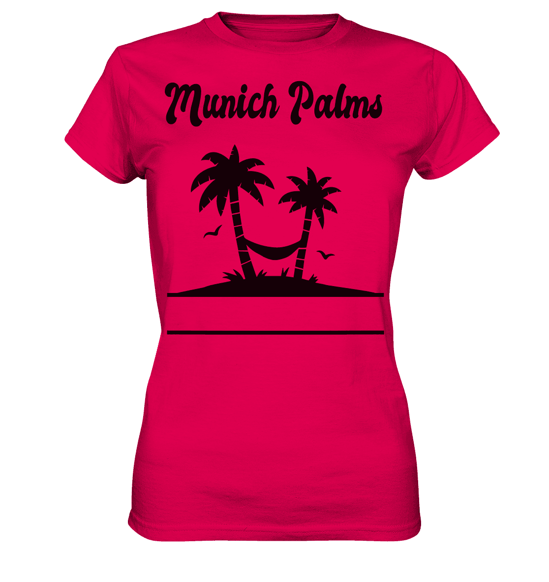 Design Munich Palms - Ladies Premium Shirt - Online Kaufhaus München