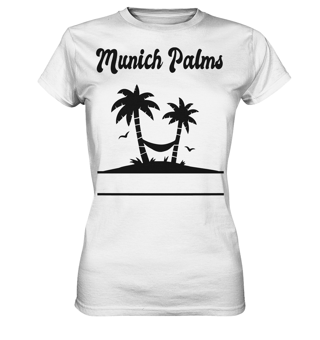 Design Munich Palms - Ladies Premium Shirt - Online Kaufhaus München
