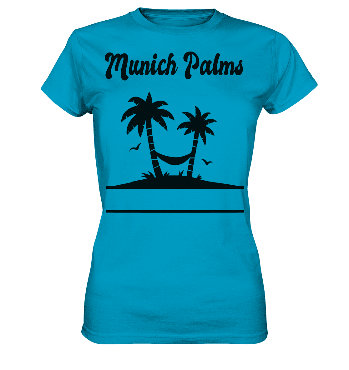 Design Munich Palms - Ladies Premium Shirt - Online Kaufhaus München