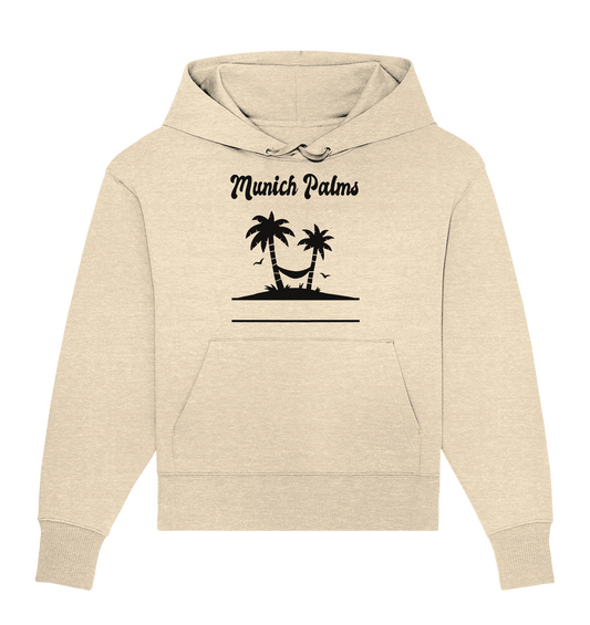 Design Munich Palms - Organic Oversize Hoodie - Online Kaufhaus München
