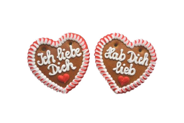 Lebkuchenherzen  Spruch Ich liebe Dich im Karton - Online Kaufhaus München