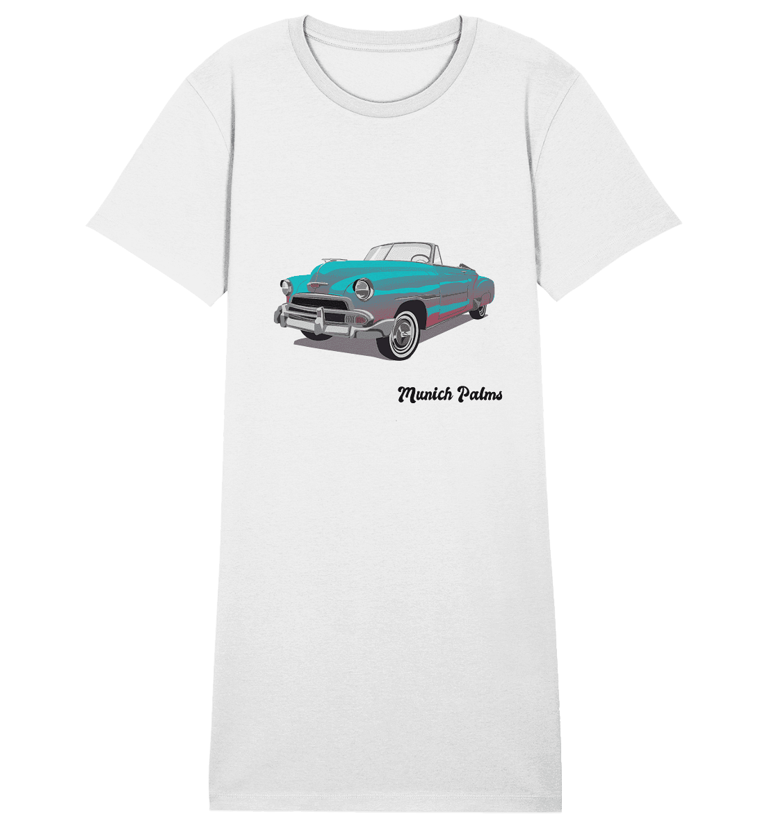 Fleetline Retro Classic Car Oldtimer , Auto ,Cabrio by Munich Palms - Ladies Organic Shirt Dress - Online Kaufhaus München