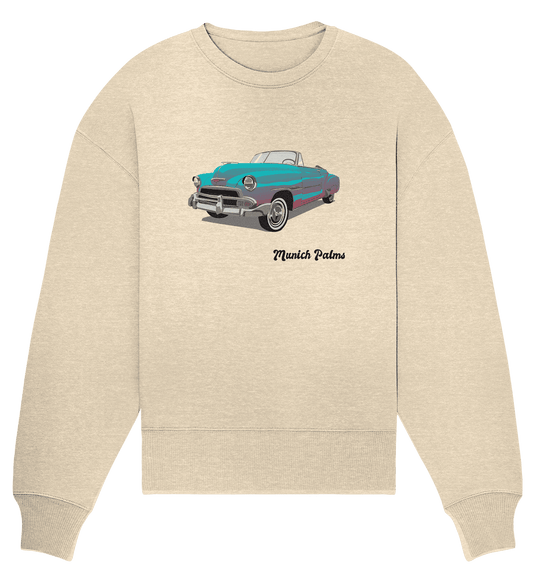 Fleetline Retro Classic Car Oldtimer , Auto ,Cabrio by Munich Palms - Organic Oversize Sweatshirt - Online Kaufhaus München