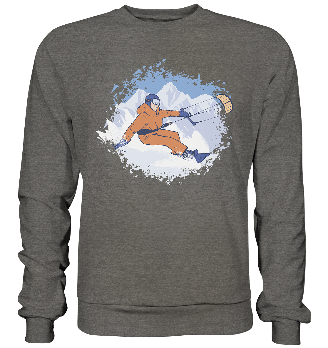 Snowkiter Winter Sport Kiter  - Basic Sweatshirt