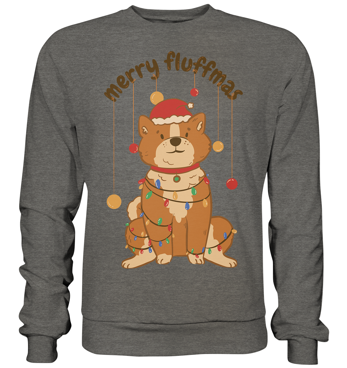 Weihnachtliches Motiv Fun Merry Fluffmas - Basic Sweatshirt