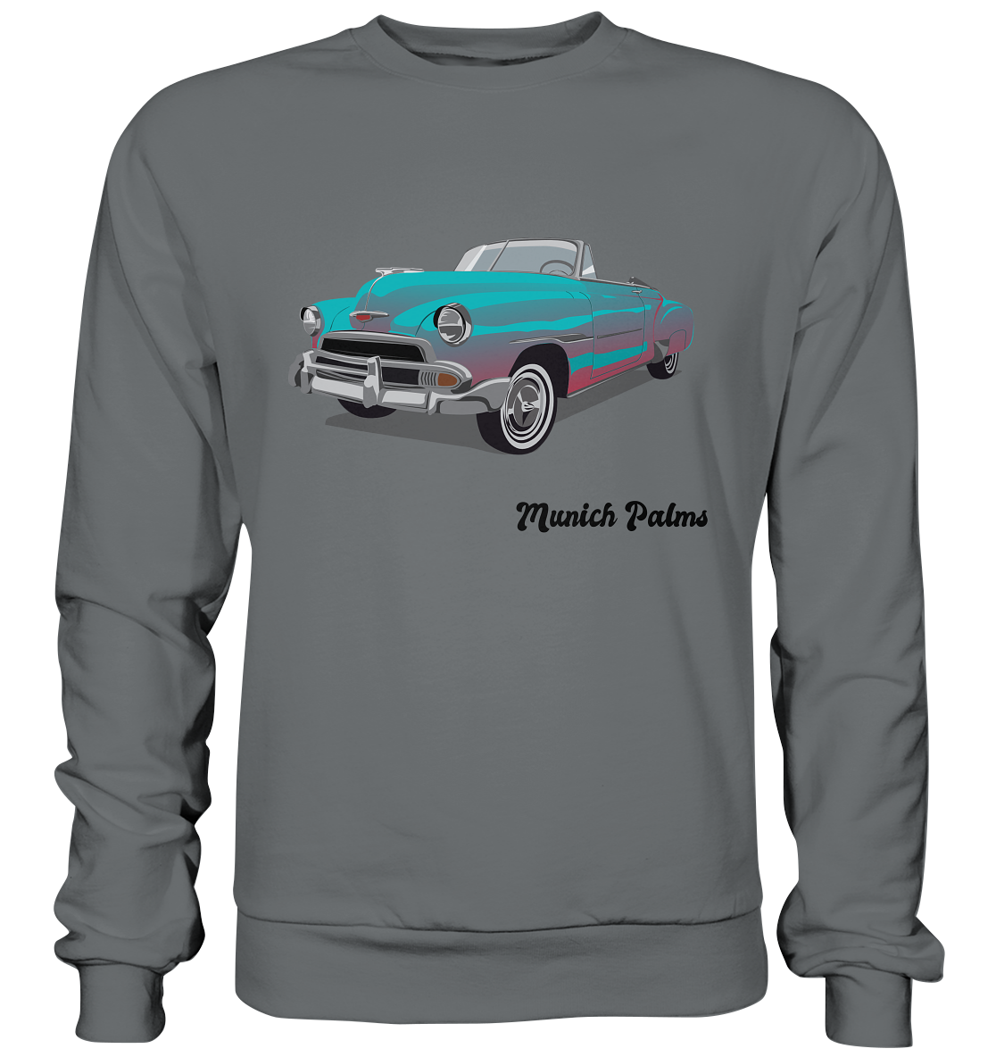 Fleetline Retro Classic Car Oldtimer, Car, Convertible by Munich Palms - Basic Sweatshirt