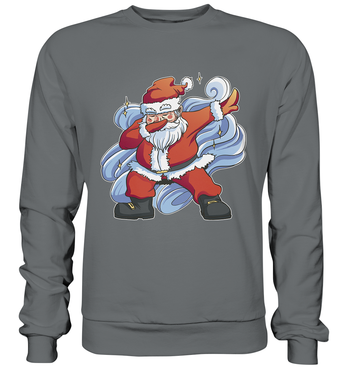 Christmas, Santa Claus Dabbing, dancing Santa Claus, fun, Santa Dabbing Christmas - Basic sweatshirt