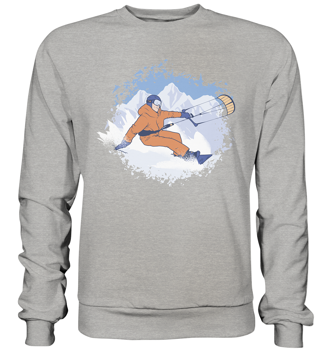 Snowkiter Winter Sport Kiter  - Basic Sweatshirt