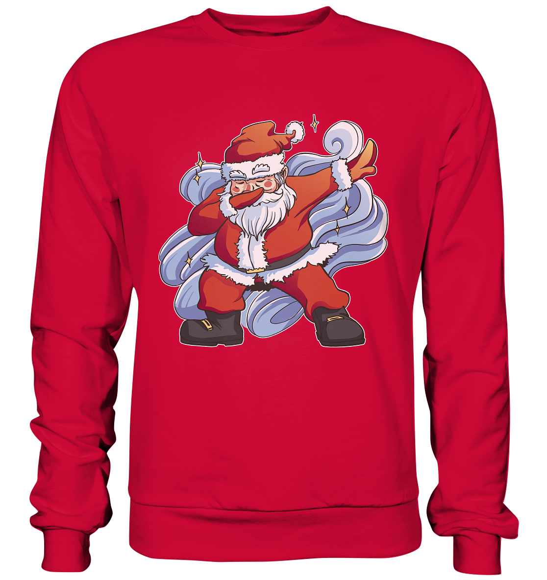 Christmas, Santa Claus Dabbing, dancing Santa Claus, fun, Santa Dabbing Christmas - Basic sweatshirt