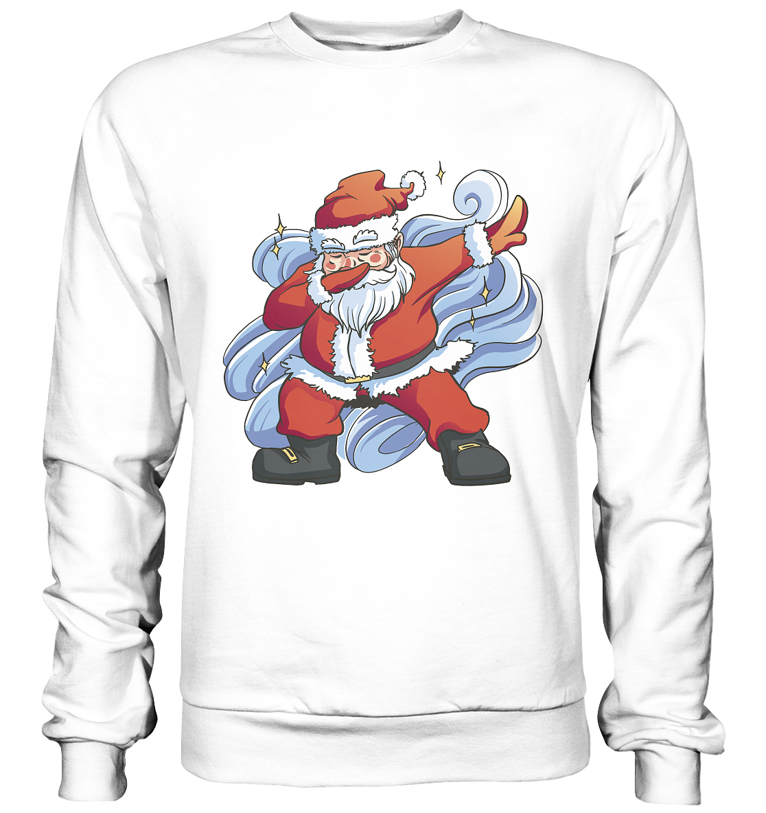 Christmas, Santa Claus Dabbing, dancing Santa Claus, fun, Santa Dabbing Christmas - Basic sweatshirt