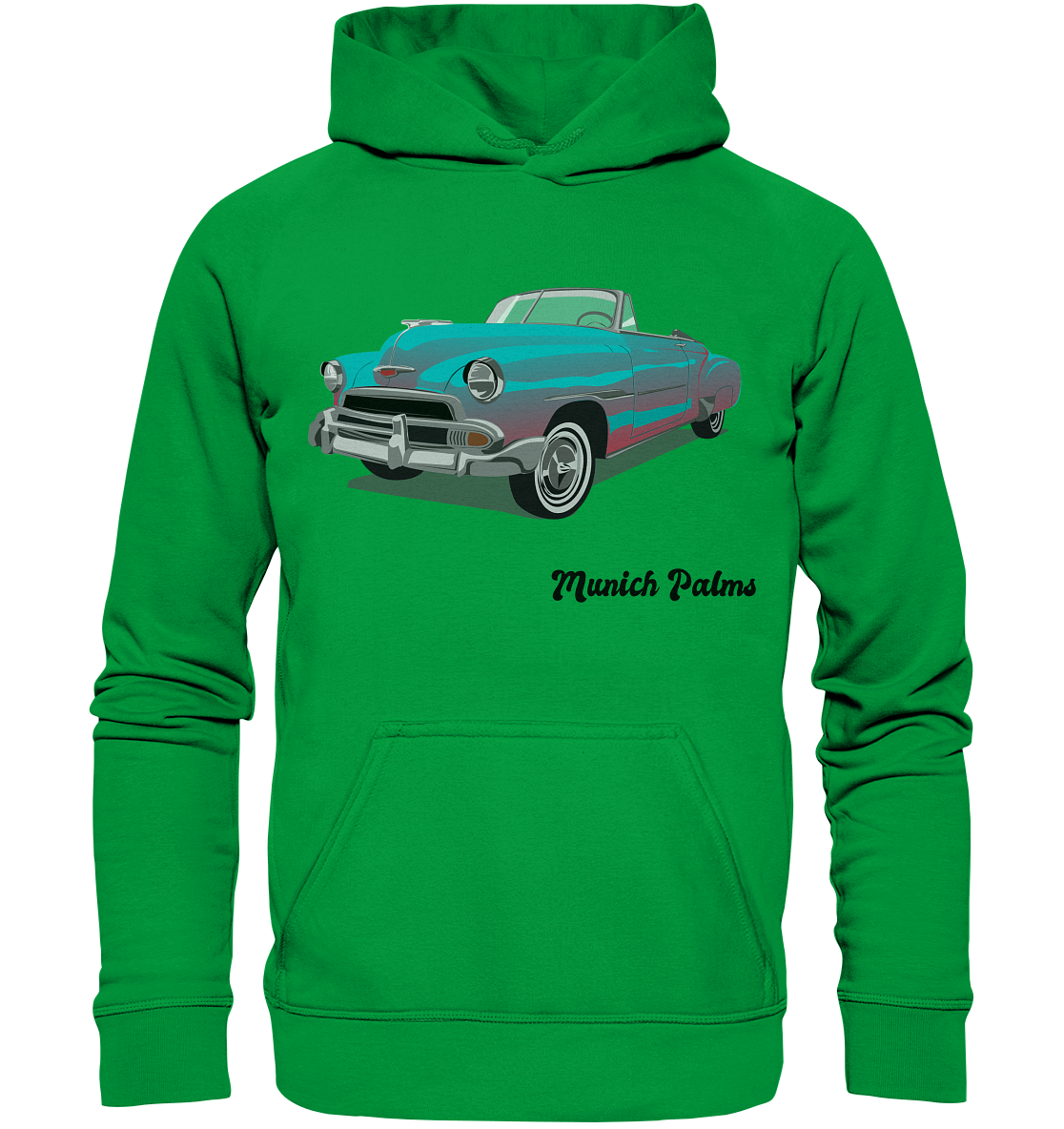 Fleetline Retro Classic Car Oldtimer , Auto ,Cabrio by Munich Palms  - Basic Unisex Hoodie