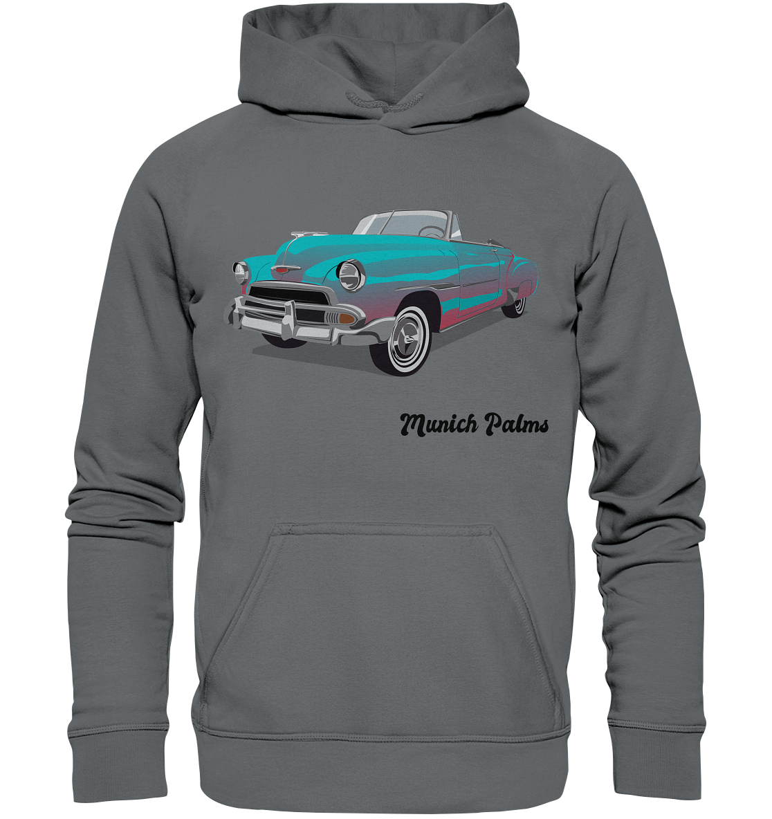 Fleetline Retro Classic Car Oldtimer , Auto ,Cabrio by Munich Palms  - Basic Unisex Hoodie