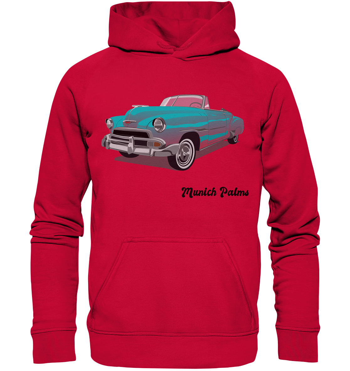 Fleetline Retro Classic Car Oldtimer , Auto ,Cabrio by Munich Palms  - Basic Unisex Hoodie