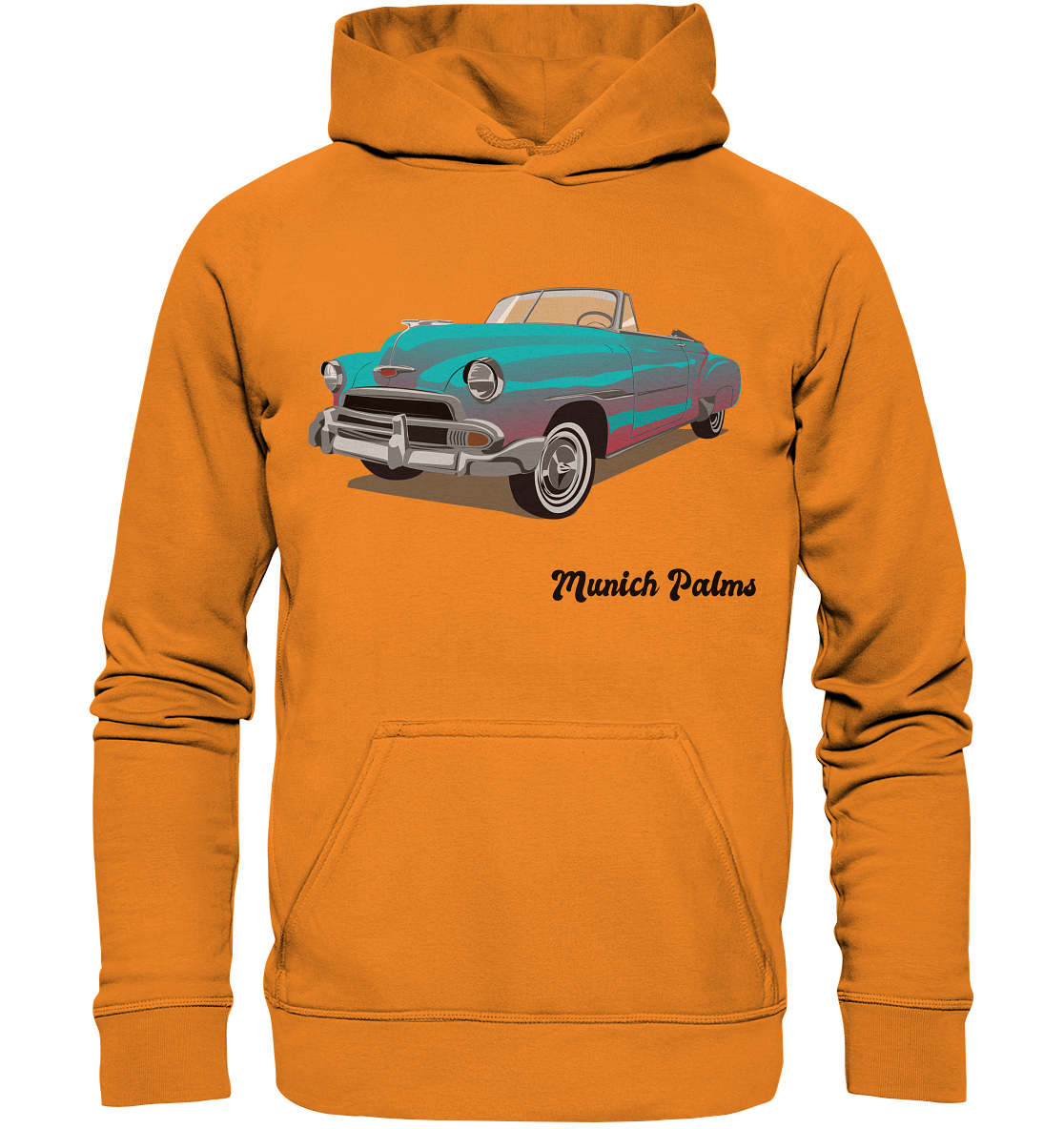 Fleetline Retro Classic Car Oldtimer , Auto ,Cabrio by Munich Palms  - Basic Unisex Hoodie