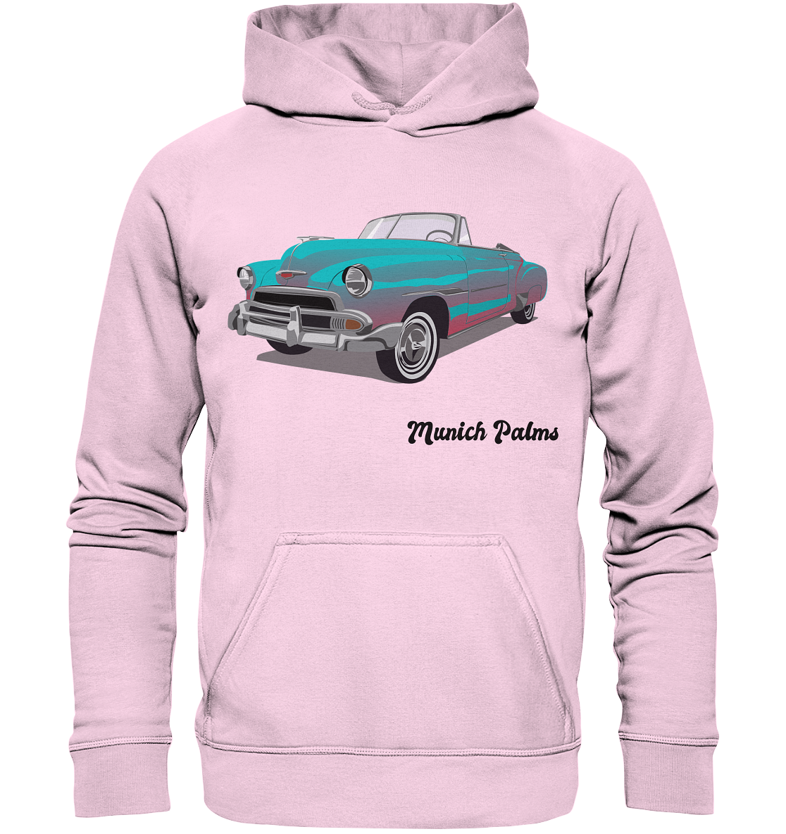 Fleetline Retro Classic Car Oldtimer , Auto ,Cabrio by Munich Palms  - Basic Unisex Hoodie