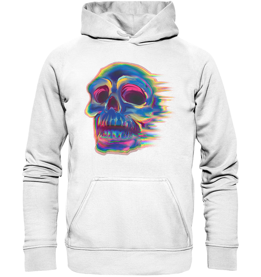 Design human skull, skull, biker - basic unisex hoodie