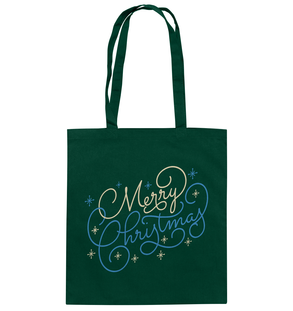 Weihnachtliches Design Merry Christmas  - Baumwolltasche