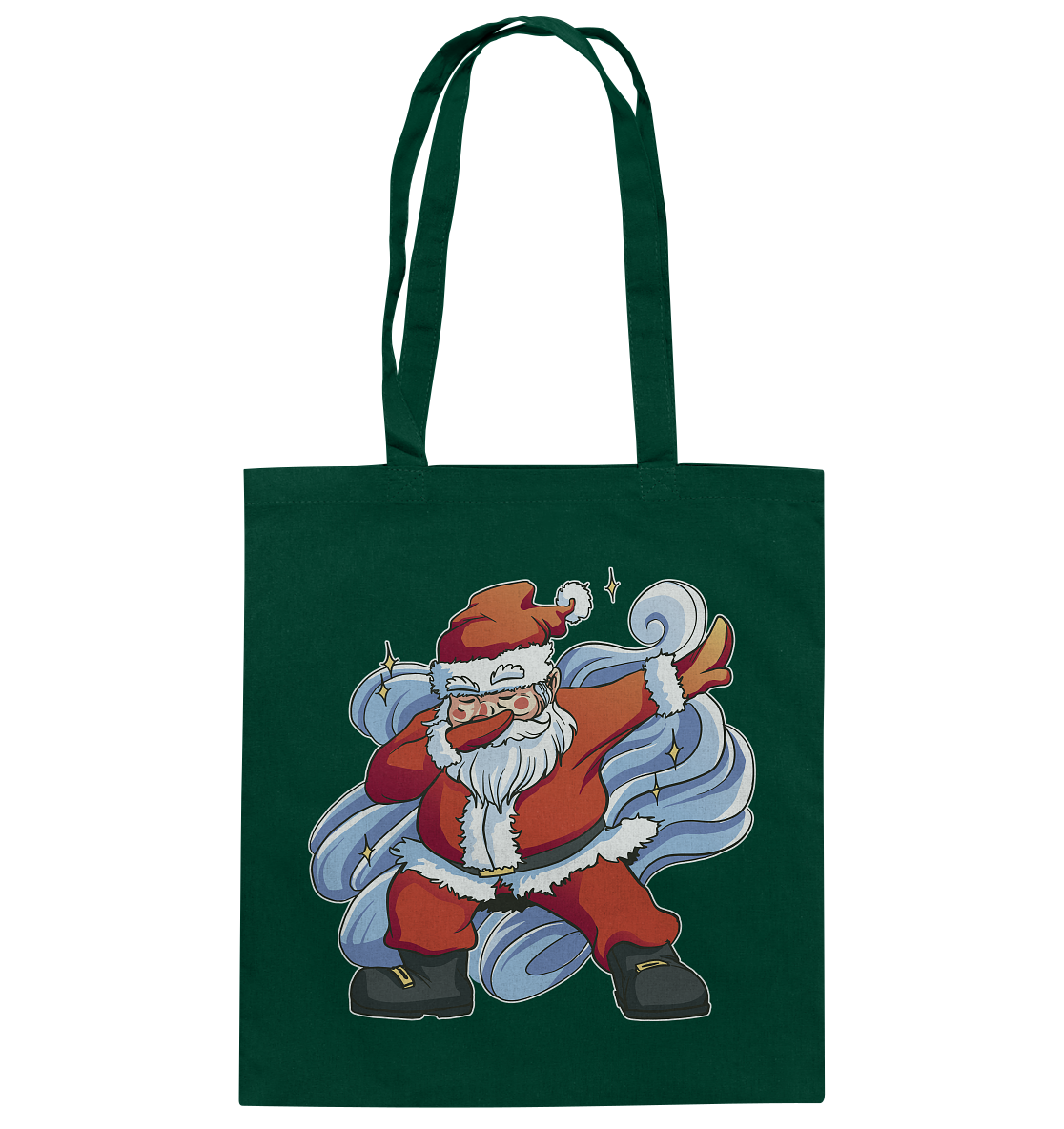 Christmas, Santa Dabbing, dancing Santa Claus, fun, Santa Dabbing Christmas - cotton bag