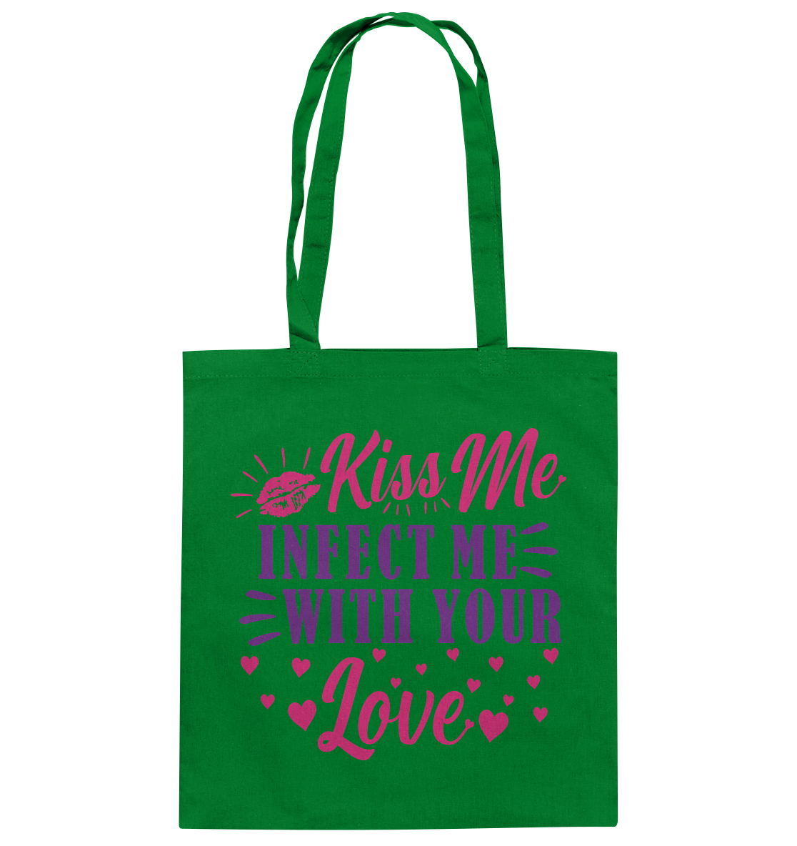 Kiss me infect me with your love - Baumwolltasche