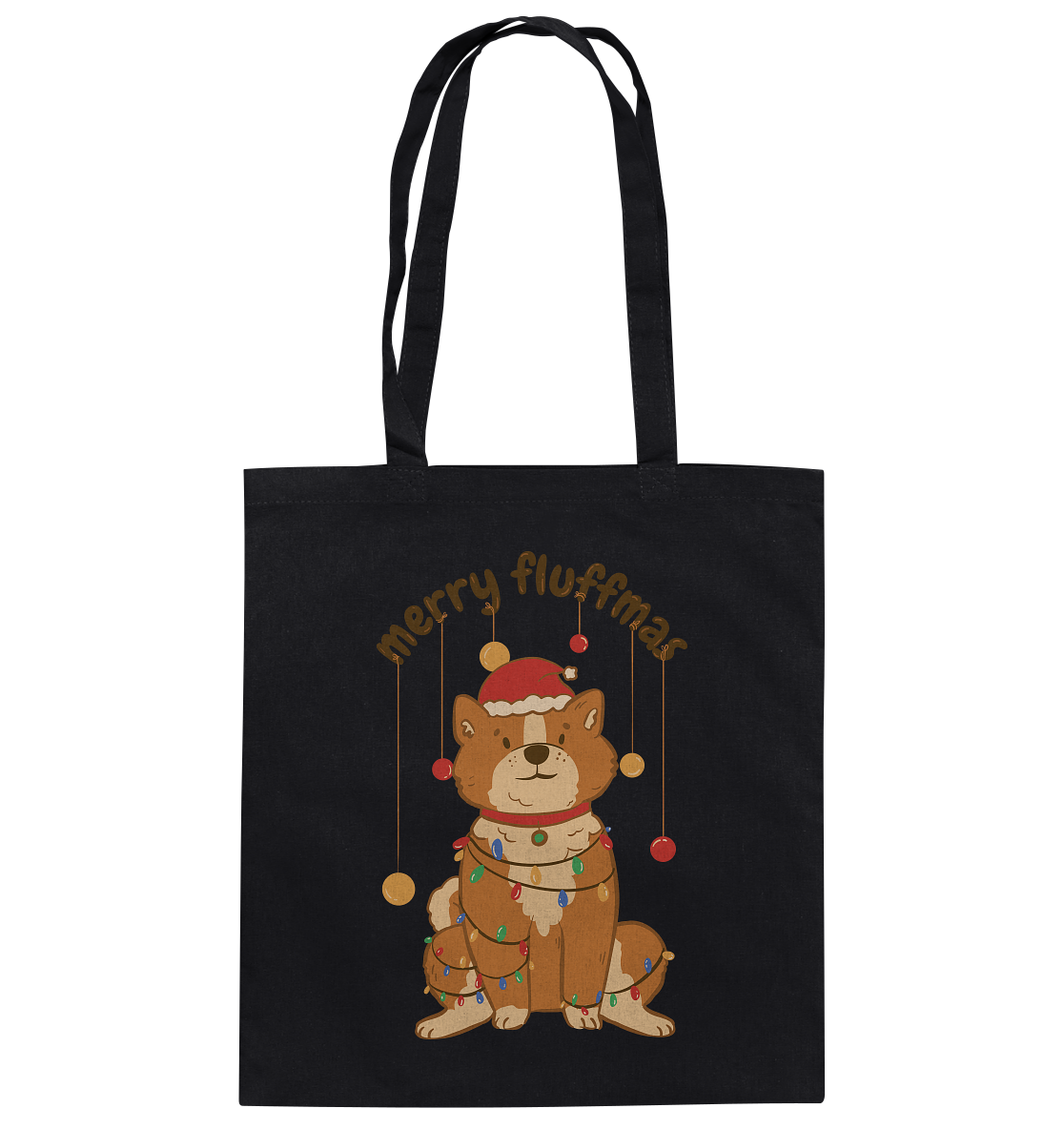 Christmas motif Fun Merry Fluffmas - cotton bag