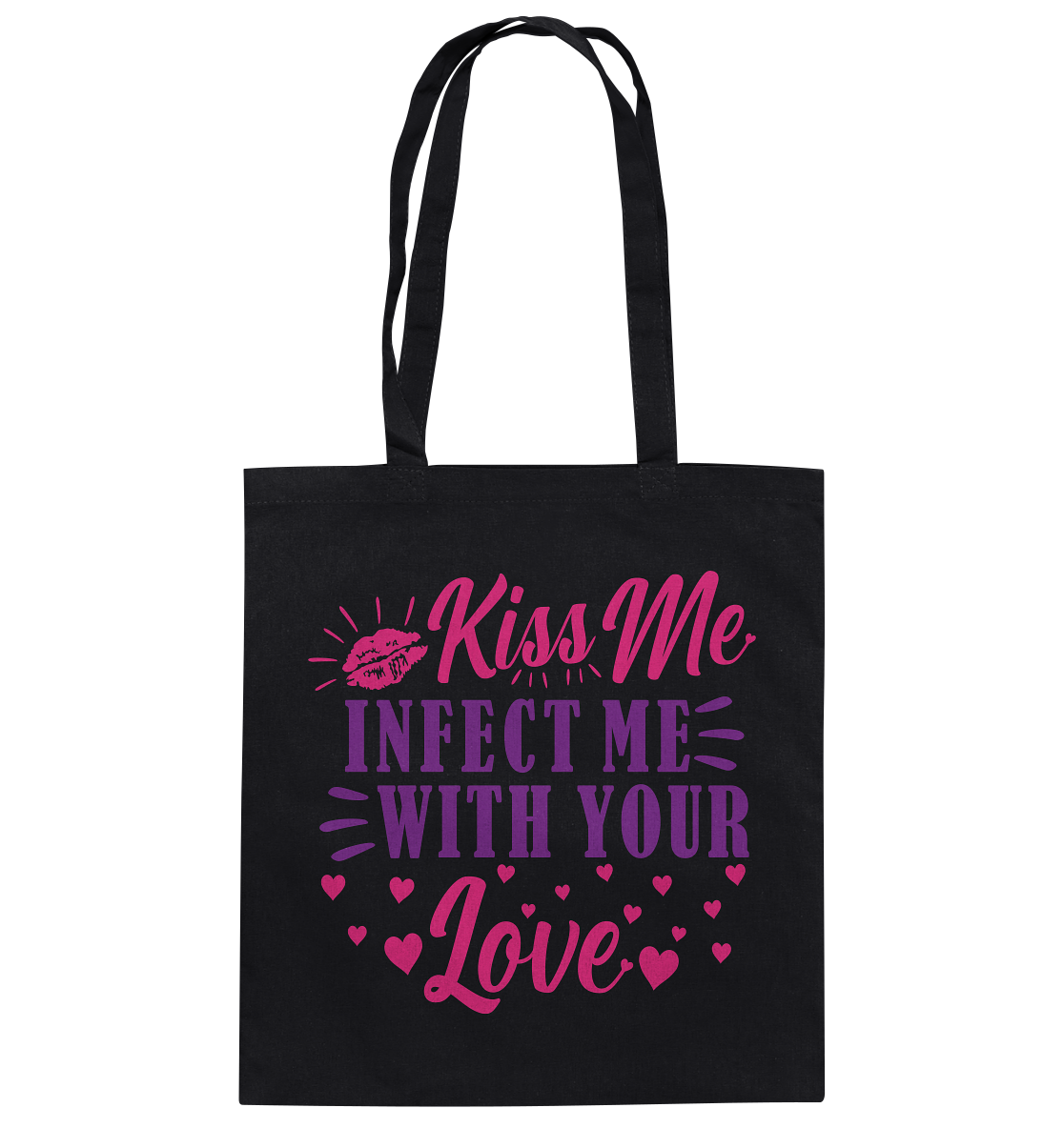 Kiss me infect me with your love - Baumwolltasche